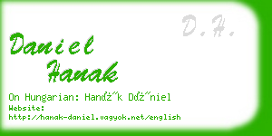 daniel hanak business card